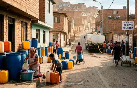 Corte de agua en Lima.