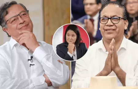 Gustavo Petro define a Roberto S�nchez como "nuevo presidente"