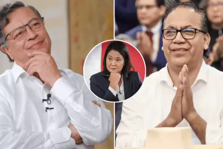 Gustavo Petro define a Roberto S�nchez como "nuevo presidente"