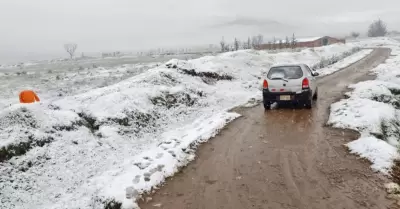 Senamhi advierte lluvia y granizo en la sierra
