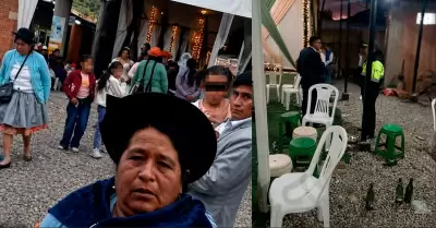 El festejo fue suspendido.