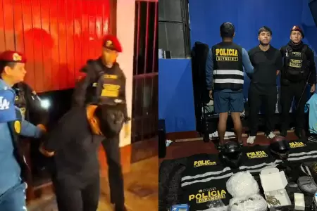 Capturan a extorsionador con 4 chalecos de la Polic�a Nacional