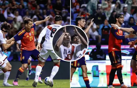 Selecci�n peruana perdi� 3-1 ante Espa�a en amistoso internacional
