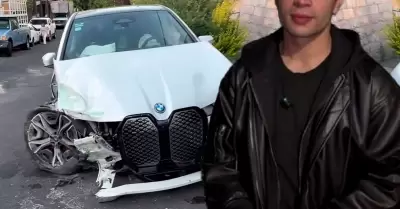 Influencer sufre accidente automovil�stico.
