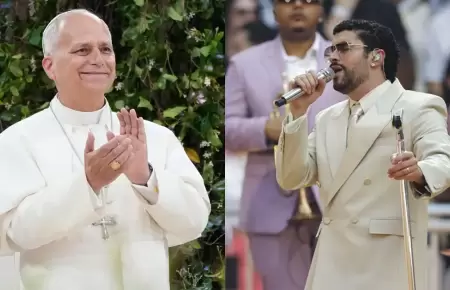 Pont�fice y cantante coincidieron durante sus respectivas giras en Espa�a.