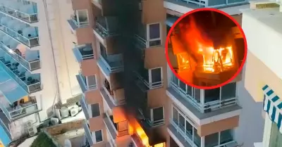 Incendio en edificio en Magaluf.