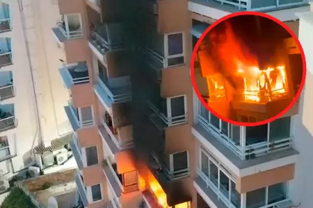 Incendio en edificio en Magaluf.