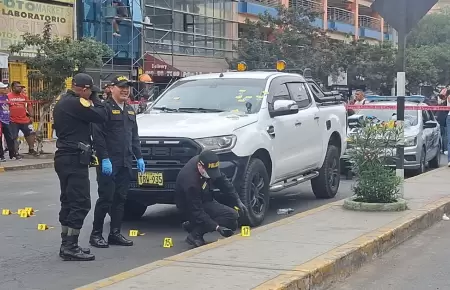 Balacera en centro hist�rico de Trujillo dej� dos heridos.