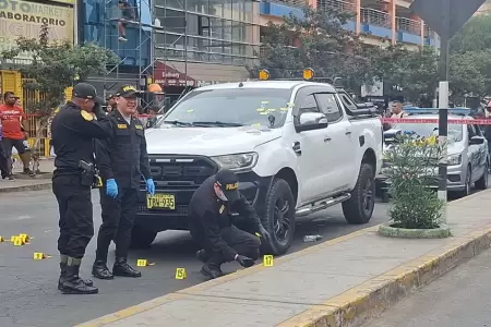 Balacera en centro hist�rico de Trujillo dej� dos heridos.