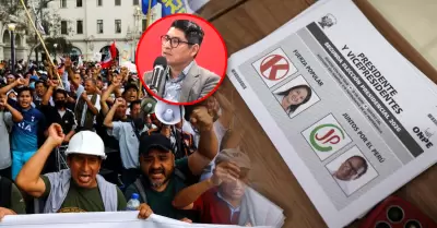 Arenas cuestion� llamados a protestas ante conteo de votos adverso.