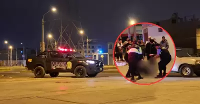Menor de edad resulta herido durante pelea entre barristas