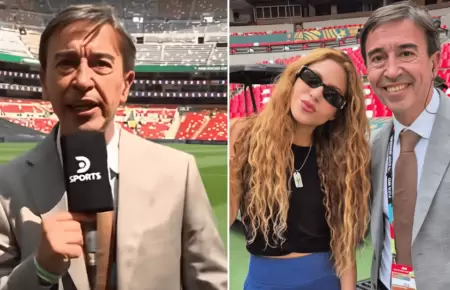 Periodista dej� transmisi�n del Mundial 2026 para tomarse una foto con Shakira
