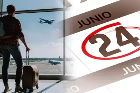 Feriado no laborable el 24 de junio.