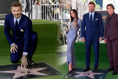 David Beckham recibe estrella en el Paseo de la Fama de Hollywood.