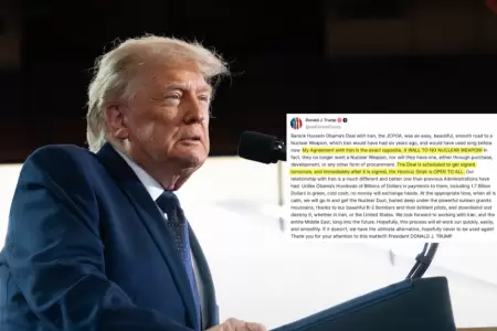 Trump afirma que acuerdo entre EE. UU e Ir�n se firmar�