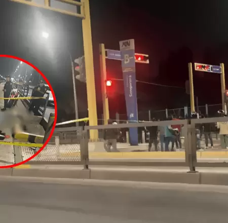 Un polic�a muri� tras ser atropellado en v�a exclusiva del Metropolitano en Coma
