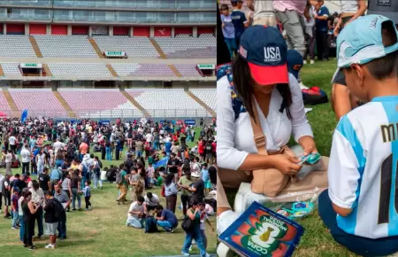 Familias enteras buscan llenar sus figuritas.