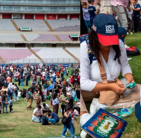 Familias enteras buscan llenar sus figuritas.