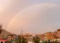 Inusual doble arco�ris ilumina el cielo de Lima tras una inesperada gar�a