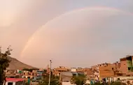 Inusual doble arcoíris ilumina el cielo de Lima tras una inesperada garúa