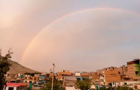 El arco�ris fue visto por todo Lima Metropolit�na.