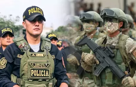 Polic�as y militares