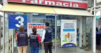 Minsa cierra m�s de dos mil boticas y farmacias por comercio ilegal de medicamen
