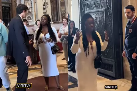 Mujer es expulsada del Vaticano por cantar en voz alta
