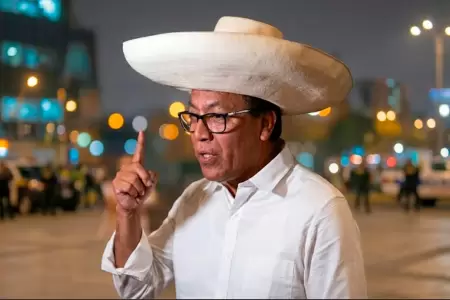 El candidato se pronunci� sobre conteo de votos.