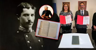 Ciudadano chileno decidi� devolver libro que estaba en posesi�n de su familia.