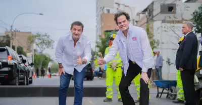 Renzo Reggiardo y Bernie Navarro juntos en Guardia Metropolitana