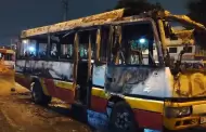 ¡Terrible! Incendian custer en el Callao tras exigir cupo diario de 20 soles a conductores
