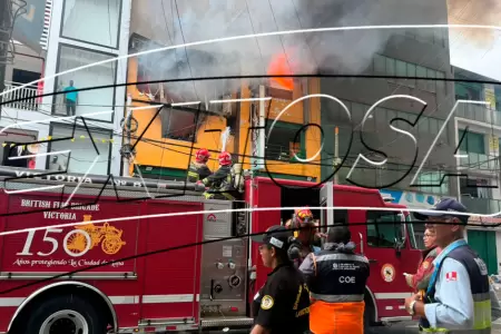 Incendio se registra en el emporio de Gamarra.