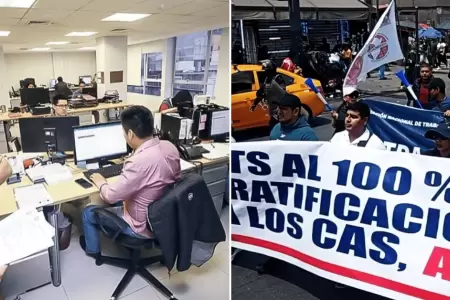 Trabajadores CAS de la Fiscal�a realizar�n paro a nivel nacional en julio