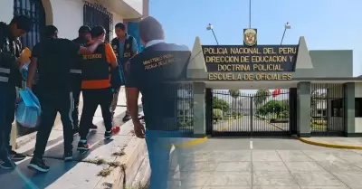 El exoficial fue detenido.