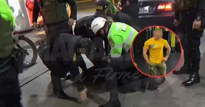 Greg Michel fue detenido por agredir polic�as y hacer esc�ndalo en la calle