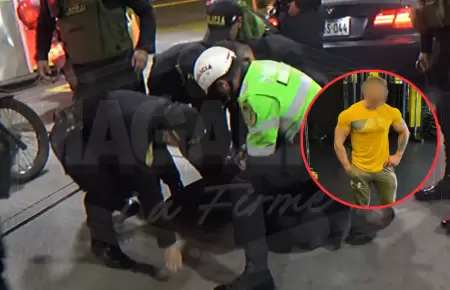 Greg Michel fue detenido por agredir polic�as y hacer esc�ndalo en la calle