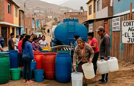 Corte de agua en Lima.