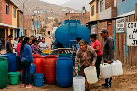 Corte de agua en Lima.