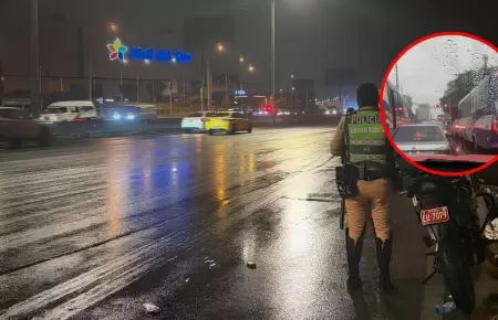 Llovizna intensa en Lima