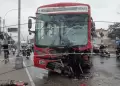 Dos buses de transporte p�blico chocan y generan tr�fico en la av. Universitaria: Se han reportado heridos