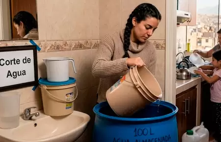 Corte de agua en Lima.