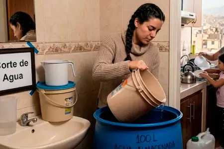 Corte de agua en Lima.