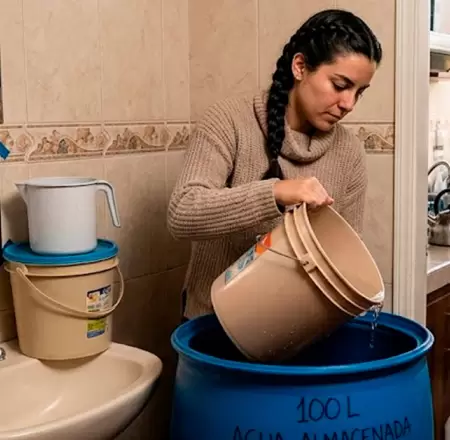 Corte de agua en Lima.