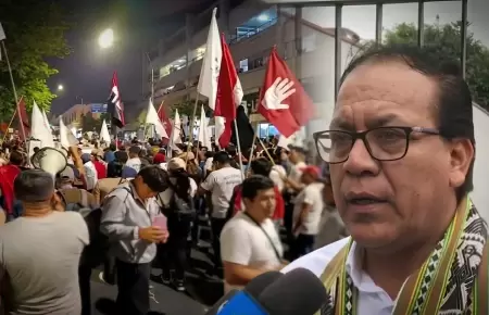 Roberto S�nchez garantiza protesta pac�fica