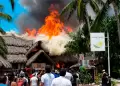 Lujoso hotel sufre feroz incendio que oblig� a evacuar a cientos de hu�spedes y empleados