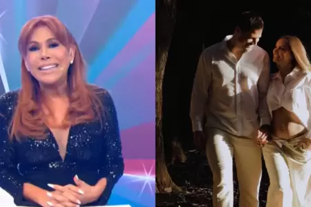 Magaly Medina revela cu�ntos meses de gestaci�n tiene Cachaza