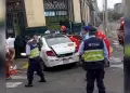 Cercado de Lima: Violento choque entre dos veh�culos deja tres heridos en cruce de jirones Zepita y Ca�ete
