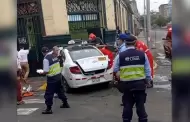 Cercado de Lima: Violento choque entre dos vehículos deja tres heridos en cruce de jirones Zepita y Cañete