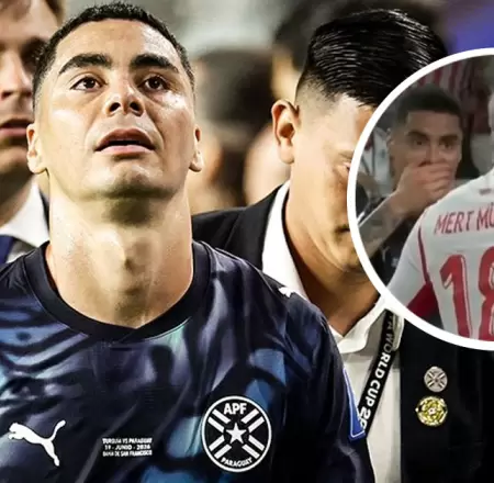Miguel Almir�n fue expulsado en la victoria de Paraguay por nueva regla FIFA.